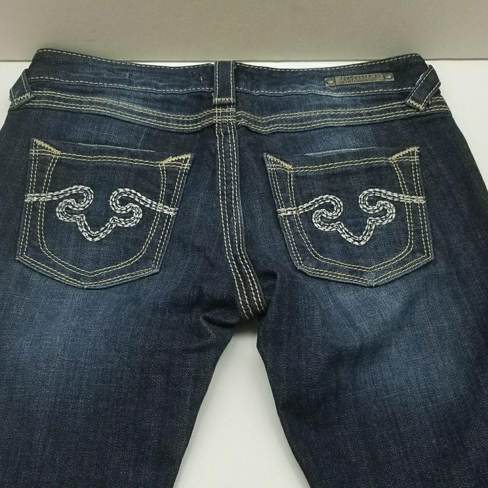 Womens re rock dark wash skinny jeans size-2R